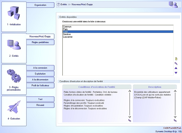 Gestion des sites de l'entreprise