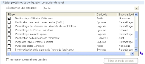 Exemple de tâches de connexion